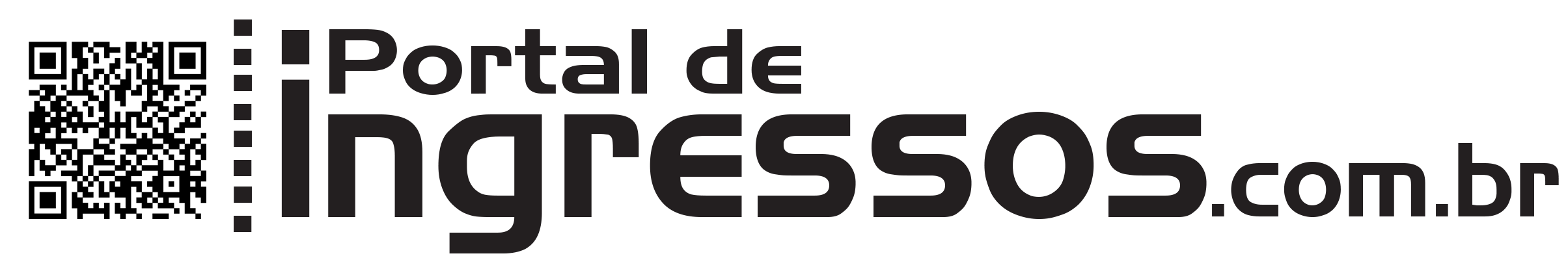 Logotipo portaldeingressos.com.br preta